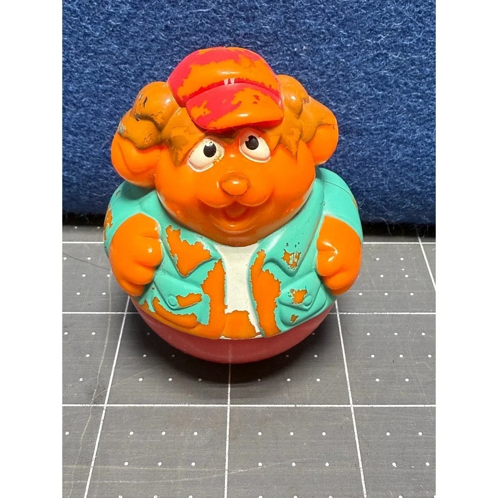 PLAYSKOOL WEEBLE WOBBLE RARE PUPPY DOG W RED HAT FIGURE